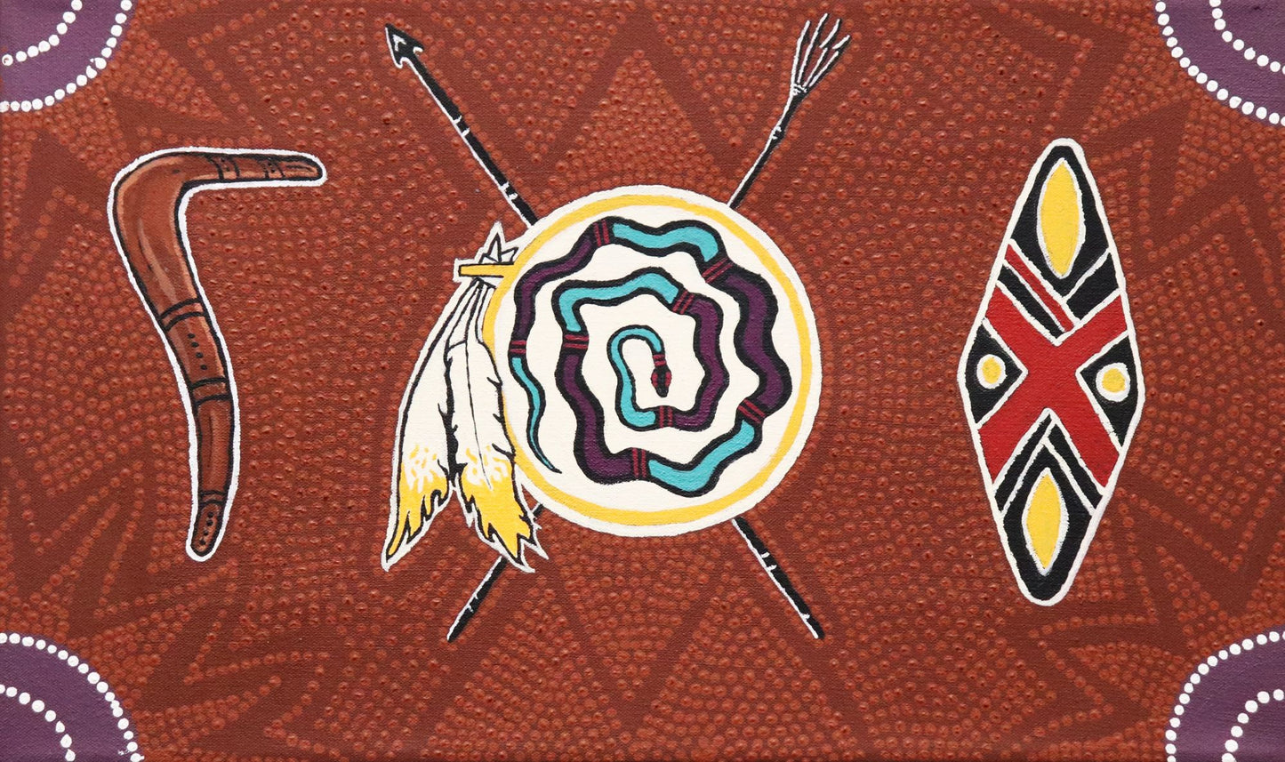 194-25 Snake Dreaming. 50 x 30 Acrylic on Canvas