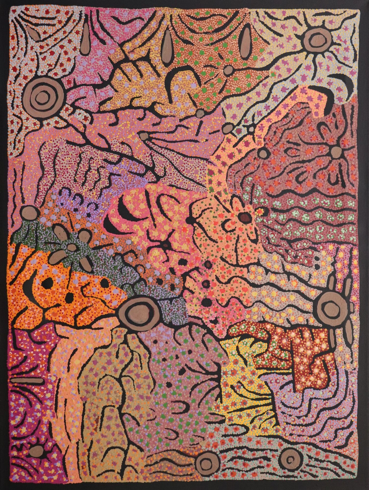 229-25 Bush Potatoes. 120 x 90 Acrylic on Canvas