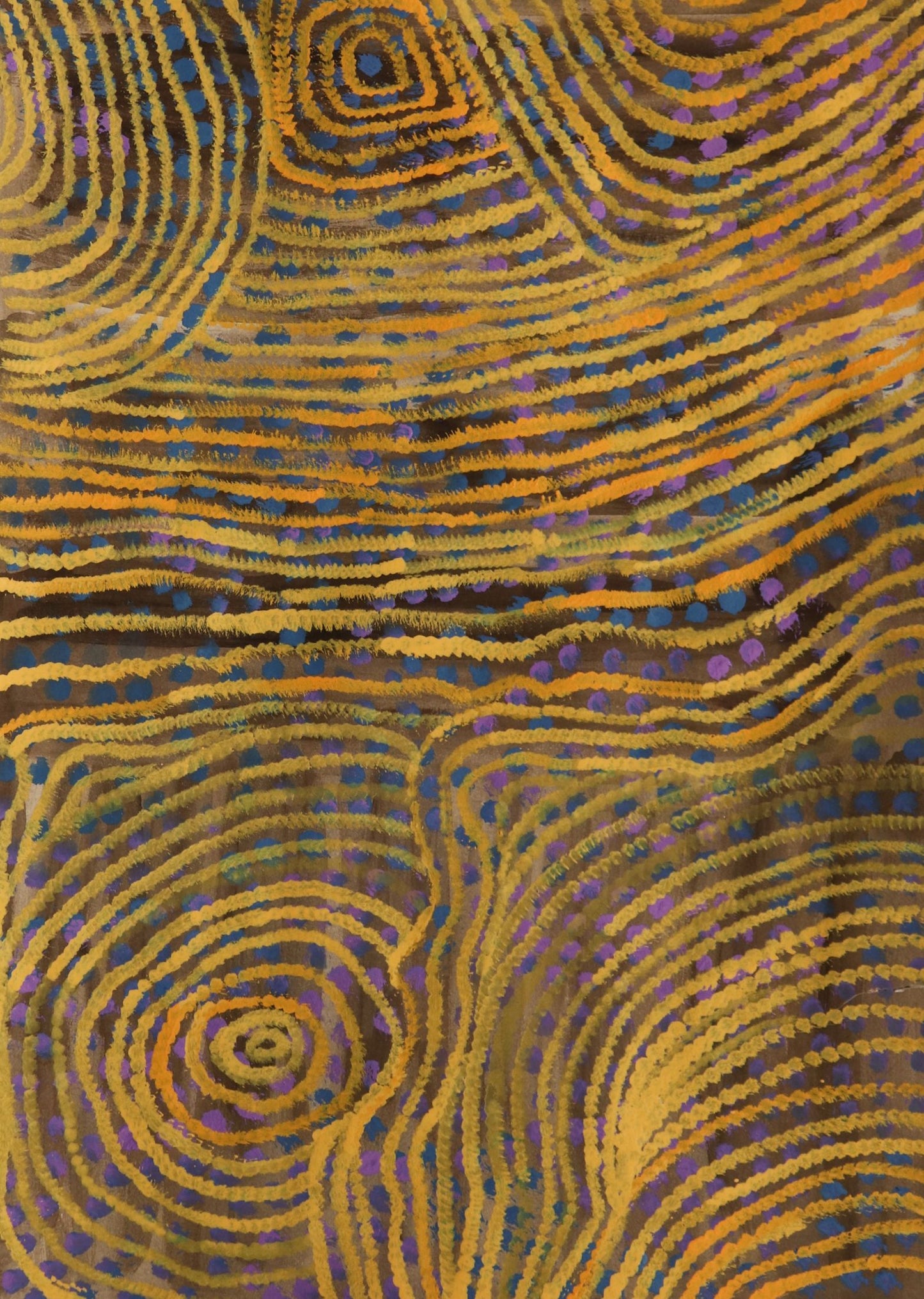 296-25 Salt Water Lakes and Clay Pans - Tanami to Lake Gregory. 61 x 71 Acrylic / Watercolour on Archival Paper