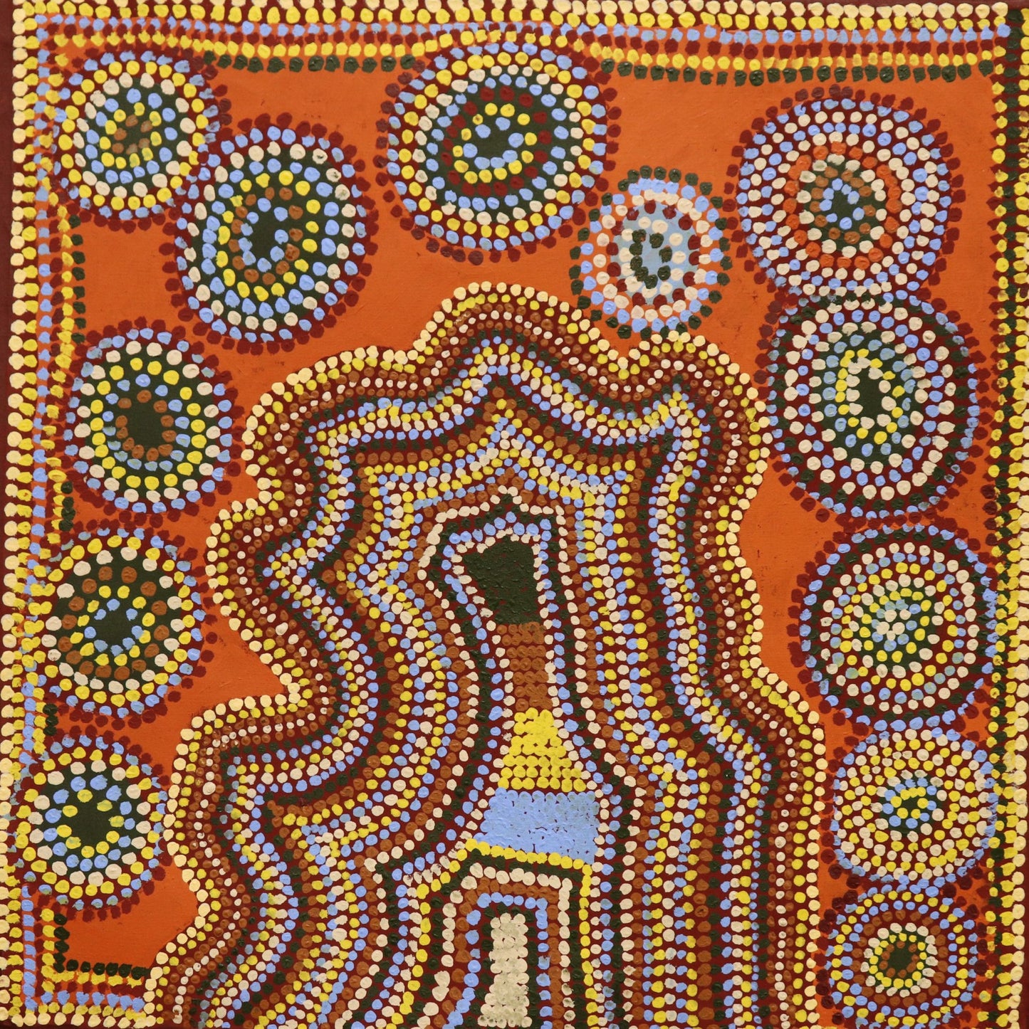 28-12 Wolf Creek Crater. 75 x 75cm: Acrylic on linen