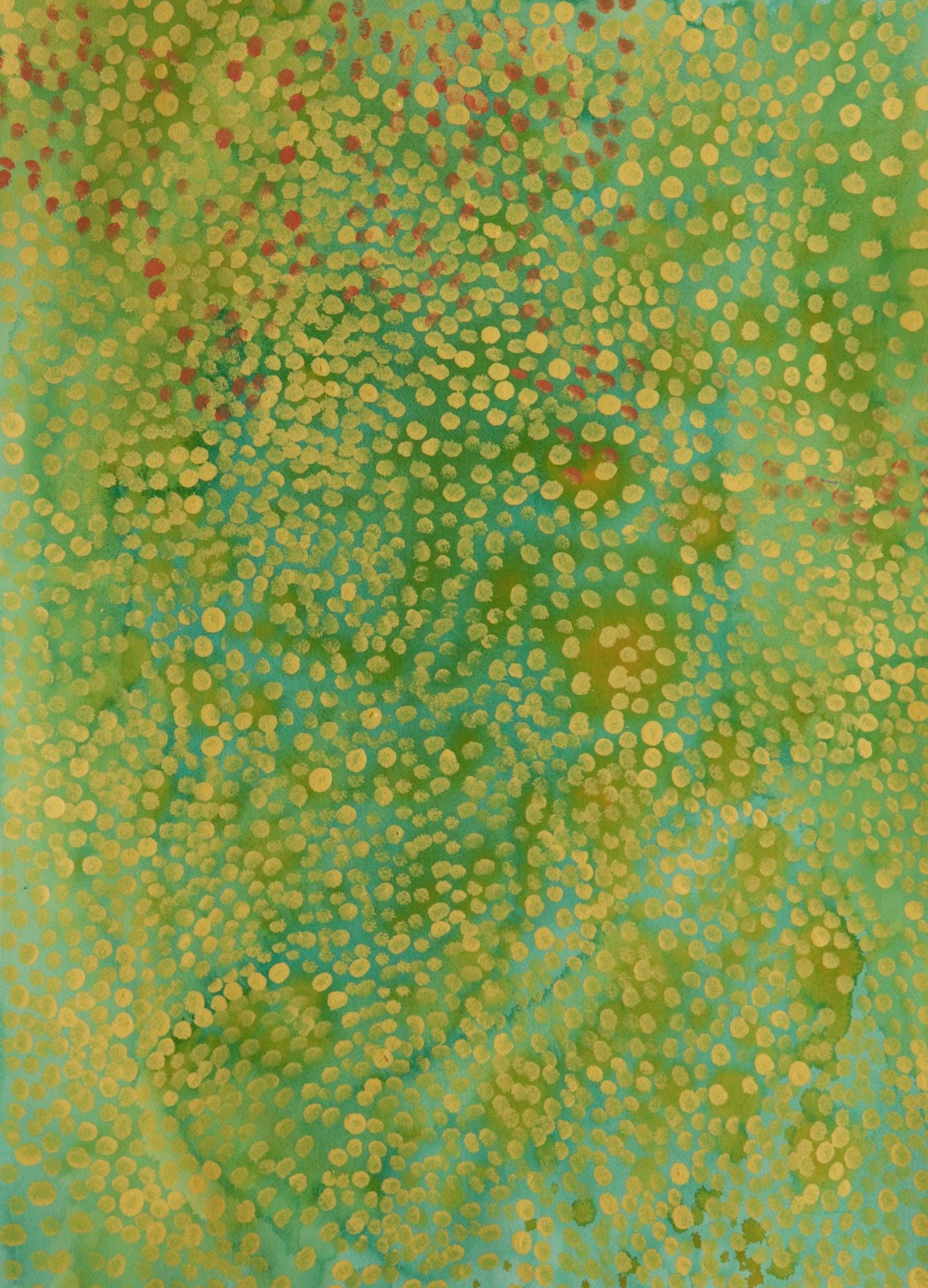 311-25 Salt Water Lakes and Water Lilies. 61 x 71 Acrylic / Watercolour on Archival Paper