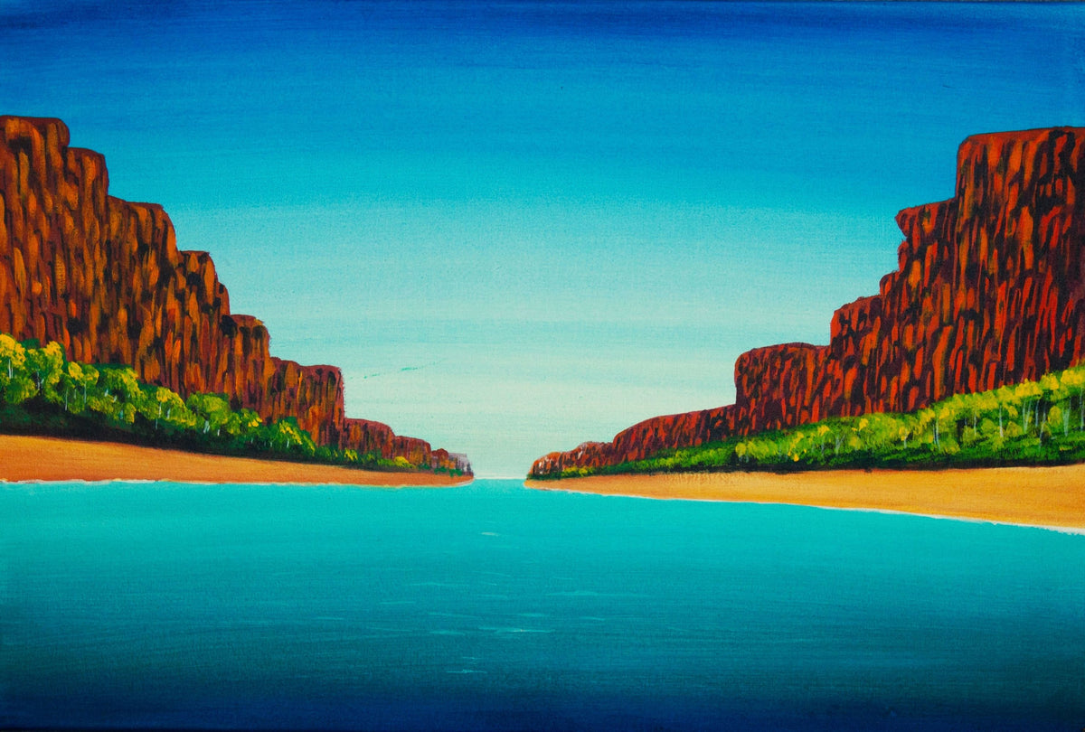 467-26 Kukatja Country - Four Communities. 91x61cm acrylic on canvas