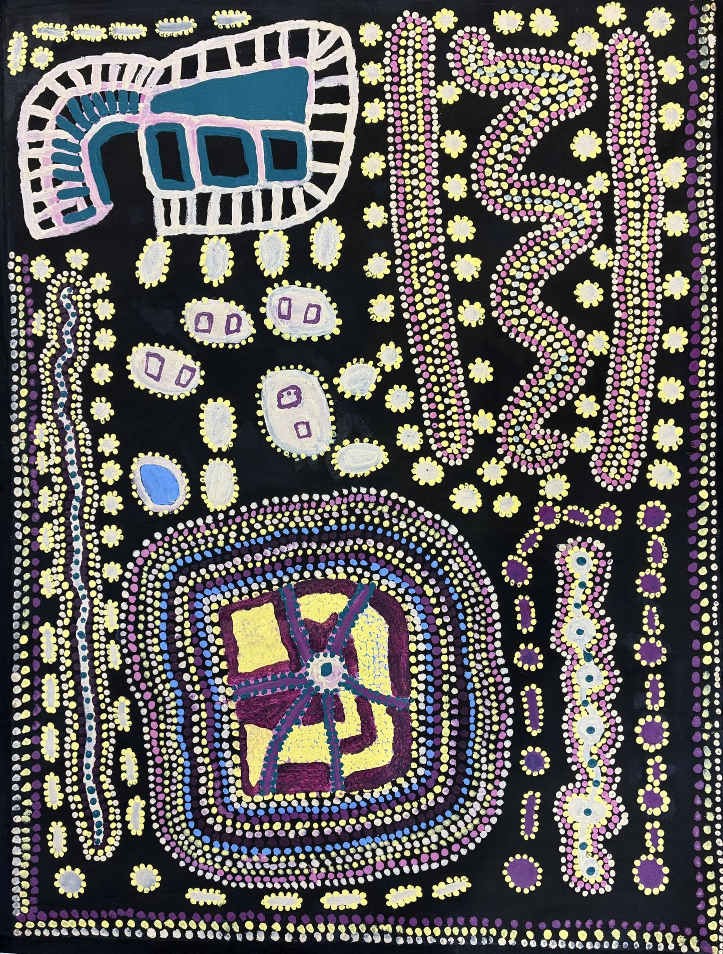 471-12 Ruby Plains Country. 101 x 76cm: Acrylic on linen