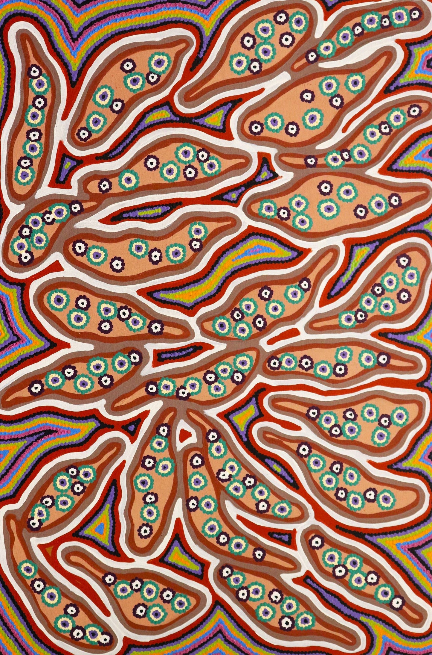 7-26 Bush Potatoes. 90 x 60 Acrylic on Canvas