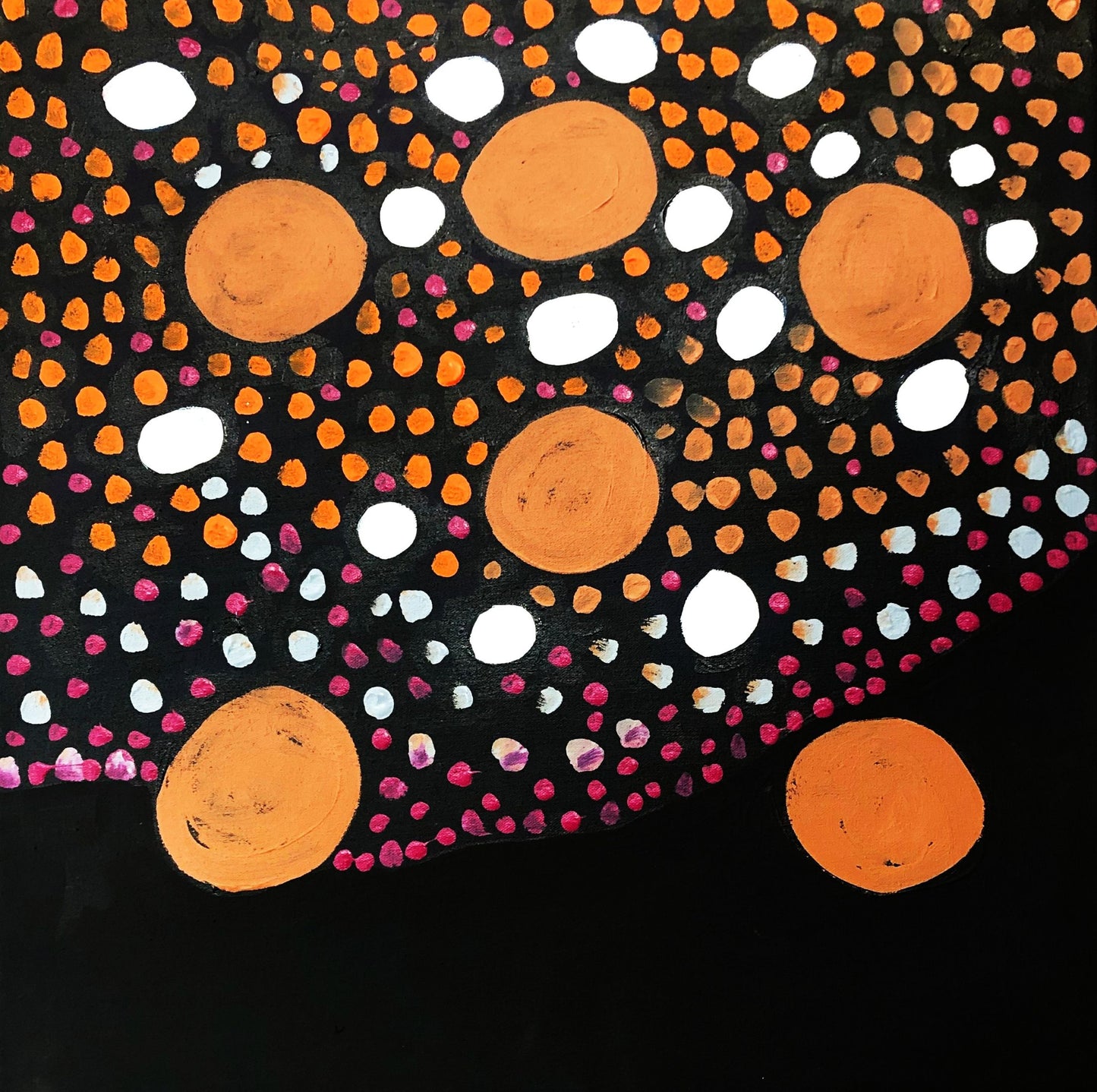 91-25 Milky Way. 50 x 50 Acrylic on Canvas