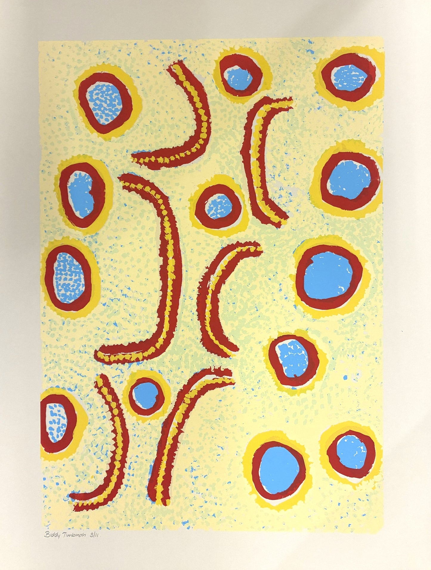 143-25 My Father's Country - Ngaanyatjarra. 69 x 52 cm ltd ed. of 11 screen print