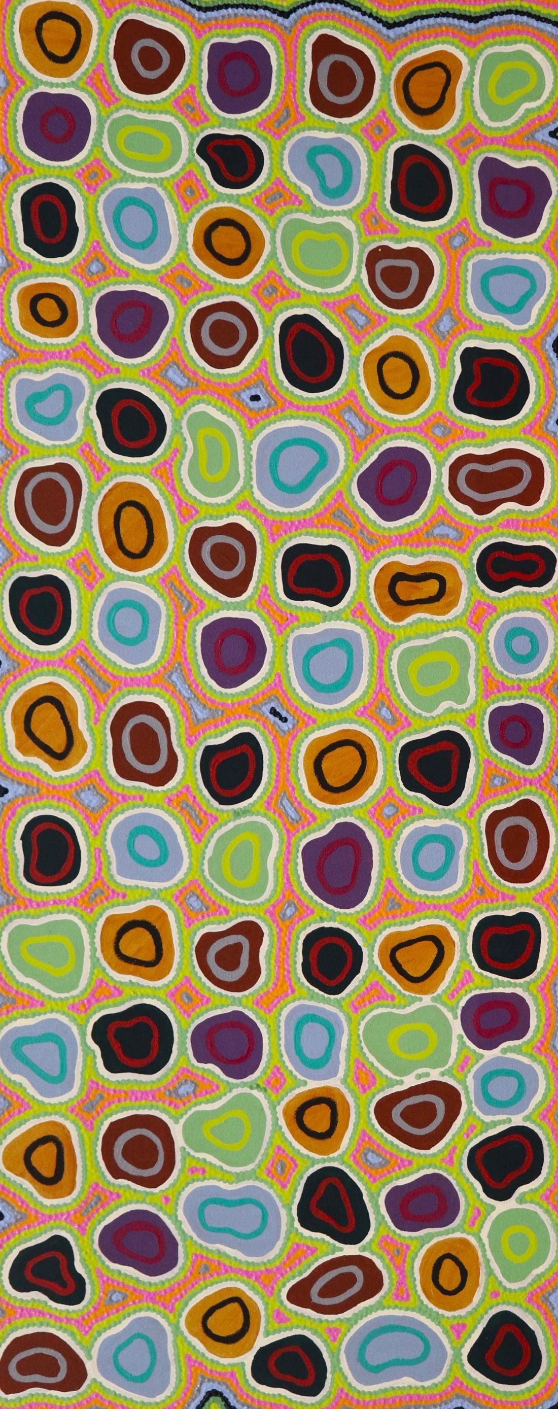 97-25 Wildflowers. 100 x 40 Acrylic on Canvas