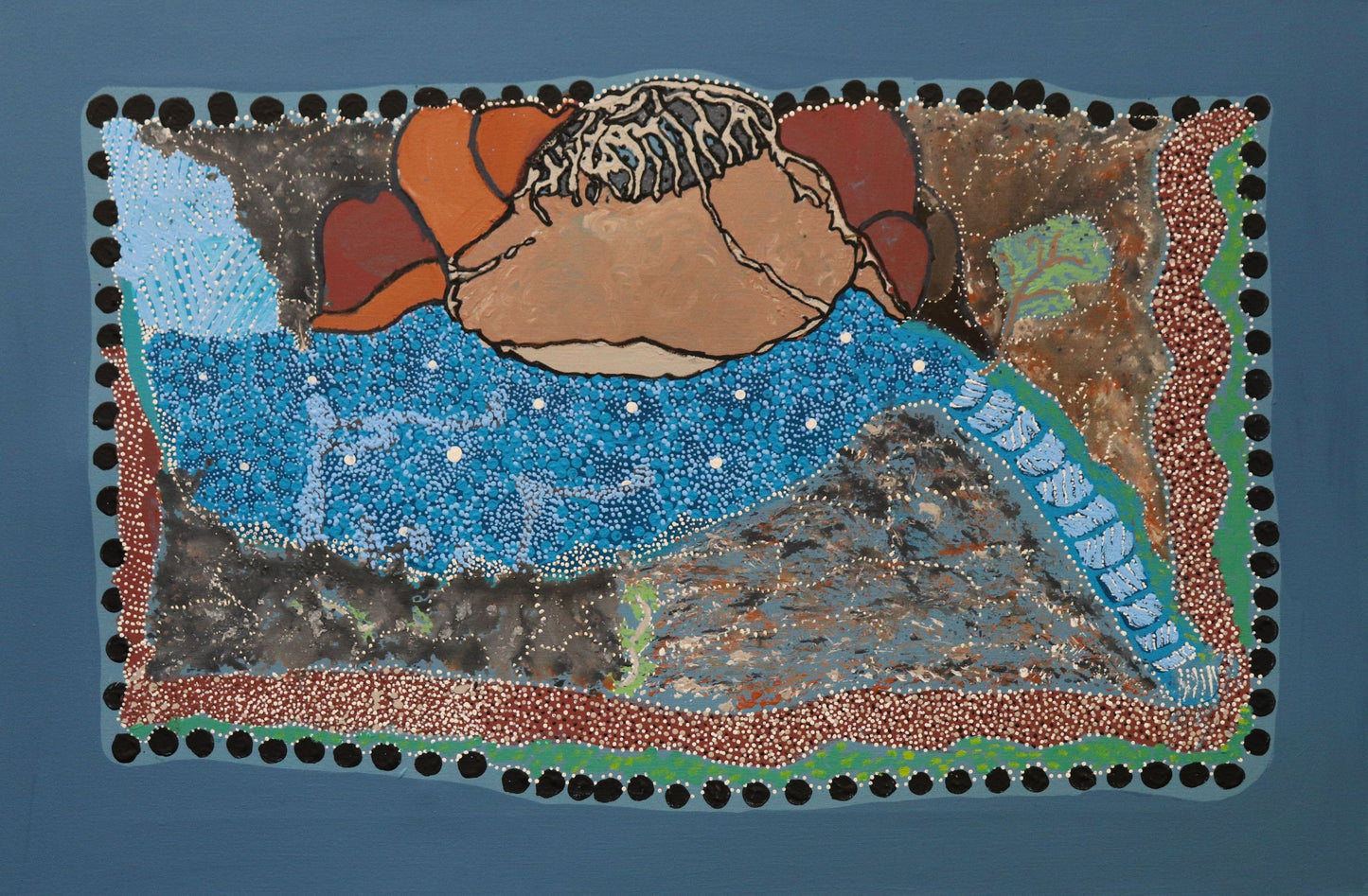 126-26 Wimirri - Caroline Pool. 60x90cm acrylic on canvas