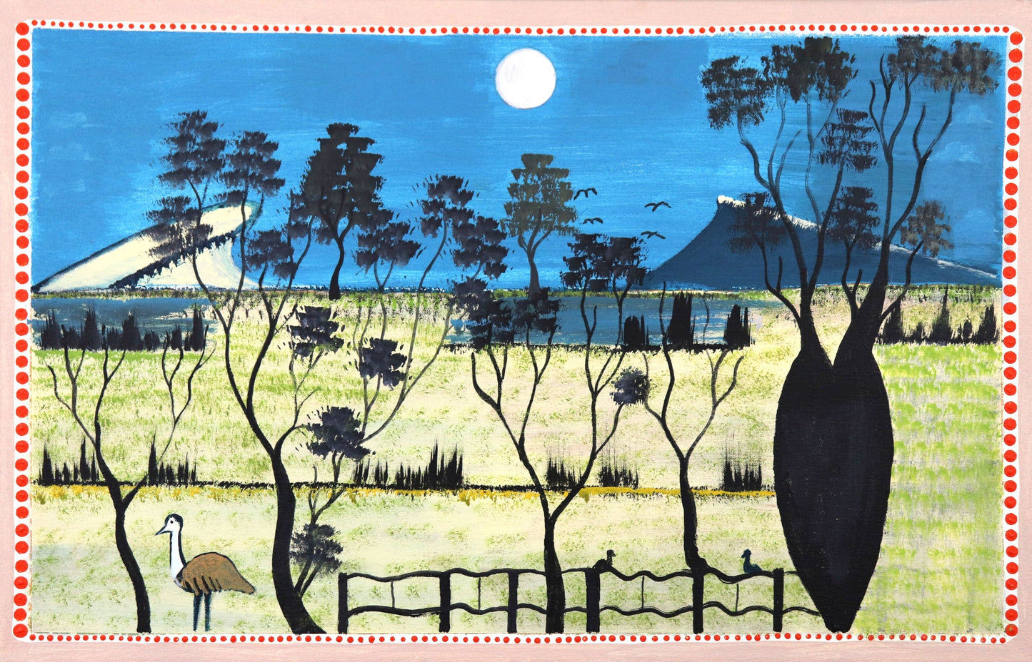 137-26 Louisa Downs Station - Sunset Memories. 45x70cm acrylic on canvas