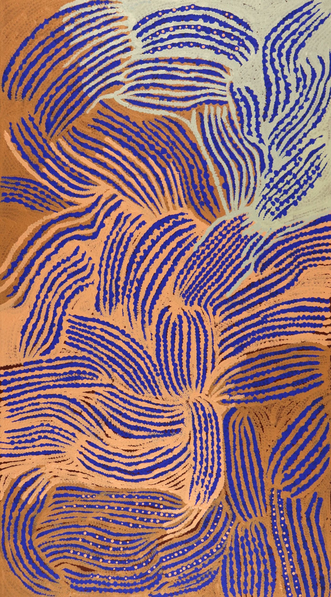 193-26 Spinifex along the Tanami and around Clay Pans. 90x50cm acrylic on canvas