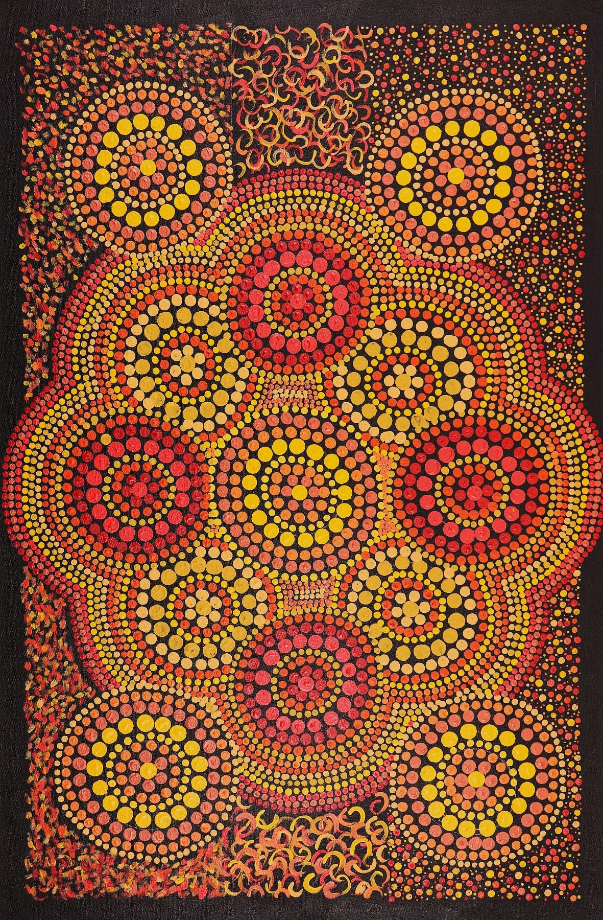 278-26 Wildflowers After the Big Wet - Gija Country. 90x60cm acrylic on canvas