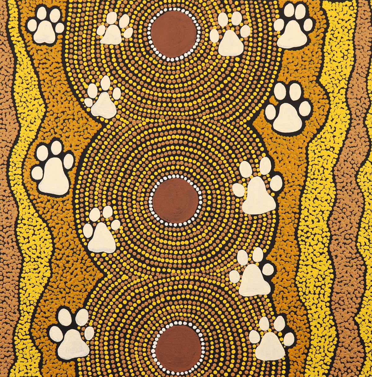 460-26 Kangaroo Travelling. 50x50cm acrylic on canvas