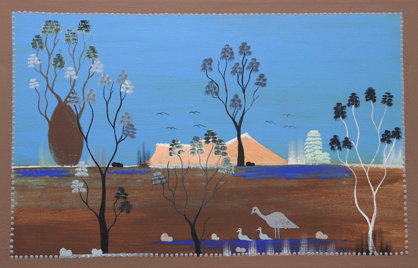 258-25 Louisa Downs Station - My Country. 70cm x 45cm. Acrylic on canvas