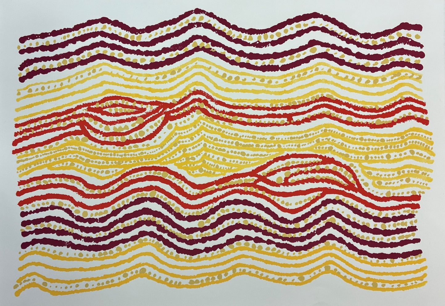 37-26 Margaret River Station Country. 55x39cm ltd ed. of 12 screen print