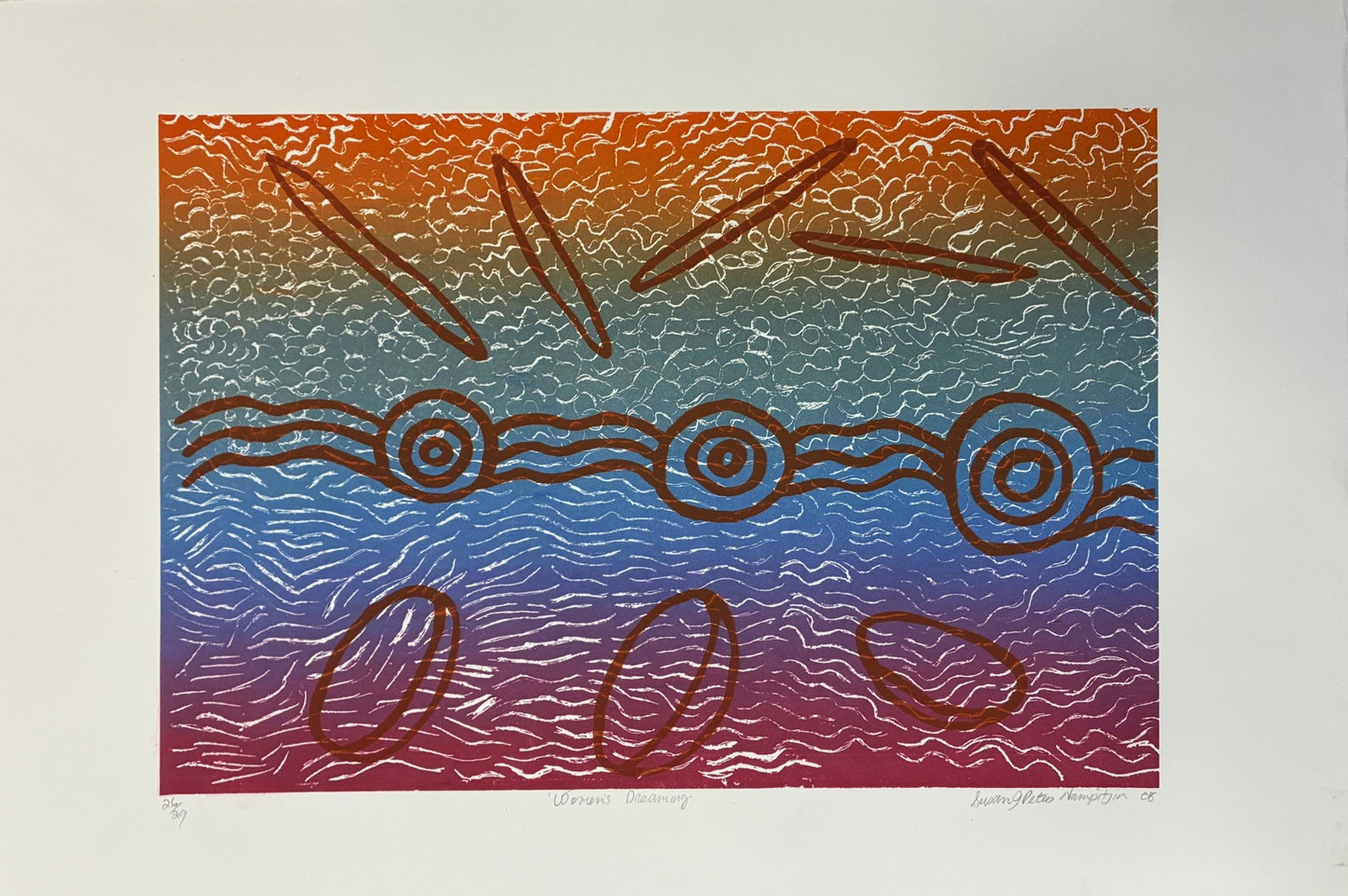 36-26 Women's Business. 38x58cm ltd ed. of 20 screen print