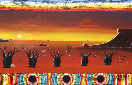 11-26 Kimberley Boab Tree. Kimberley Boab Tree. 70 x 45 Acrylic on Canvas