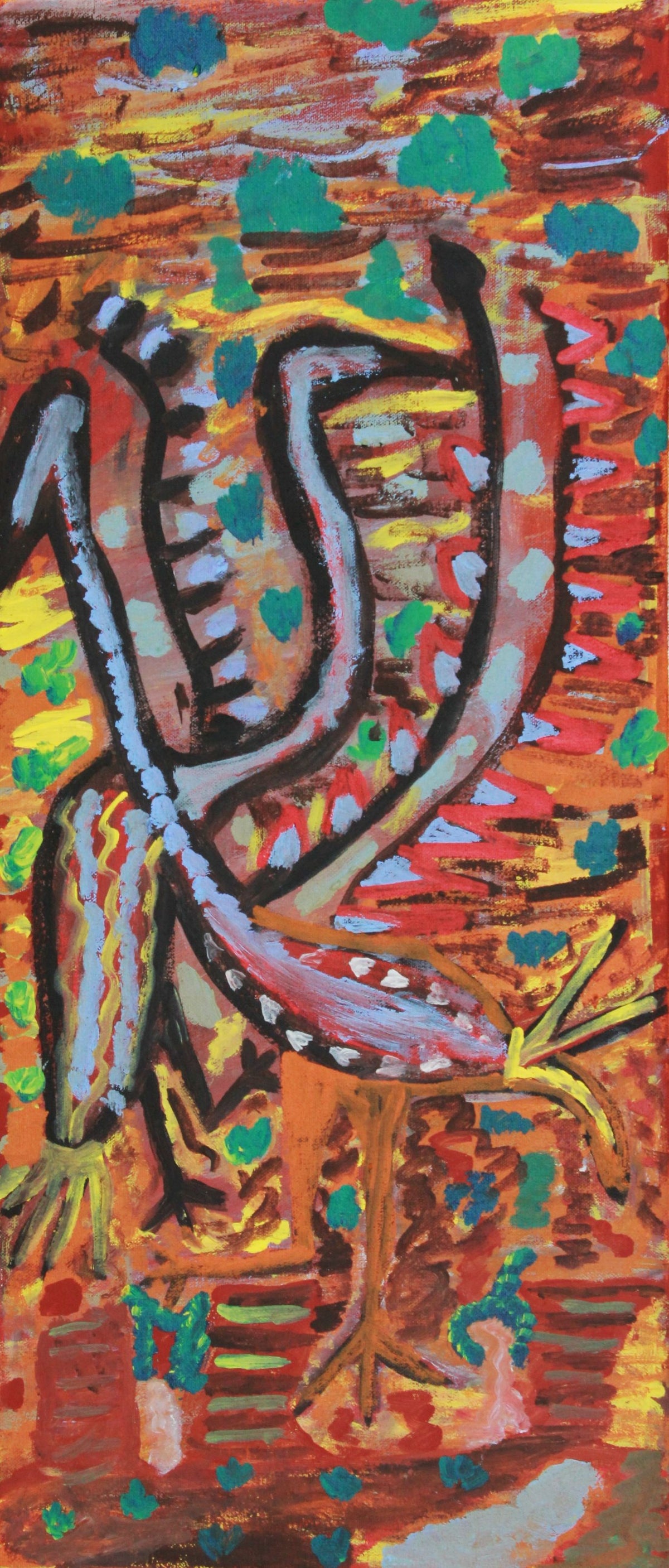 120-18 Mungari. 70 x 30 Acrylic on Canvas