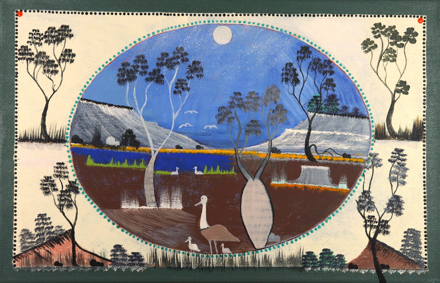 129-26 Louisa Downs Station - My country is always with me. 45x70cm acrylic on canvas
