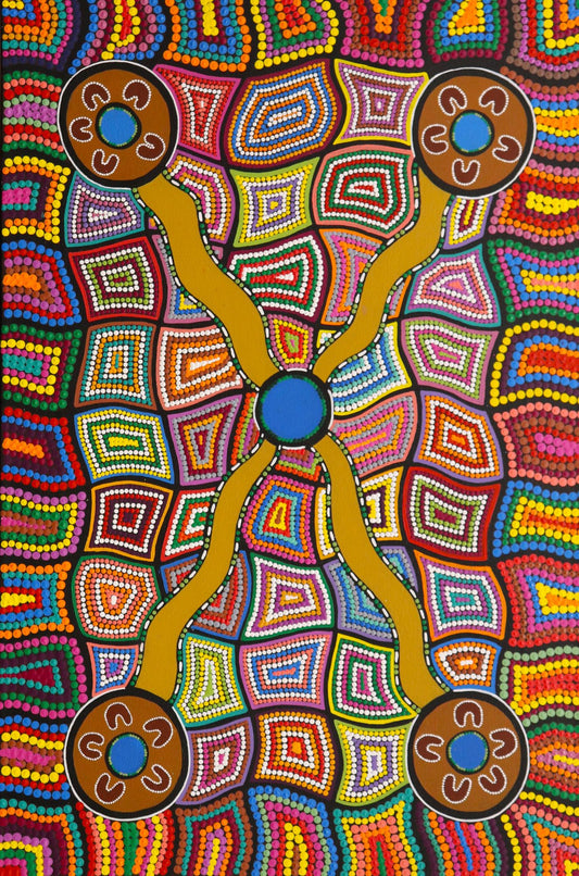 139-25 Wildflowers.  90 x 60 Acrylic on Canvas.