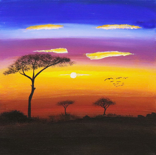 173-25 Kimberley Sunset. 50 x 50 Acrylic on Canvas