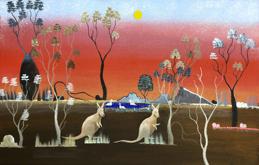 189-25 Louisa Downs Station - My Country. 70 x 45 Acrylic on Canvas