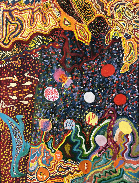 194-16 Dilgin Gorge. 120 x 90 cm: acrylic on canvas