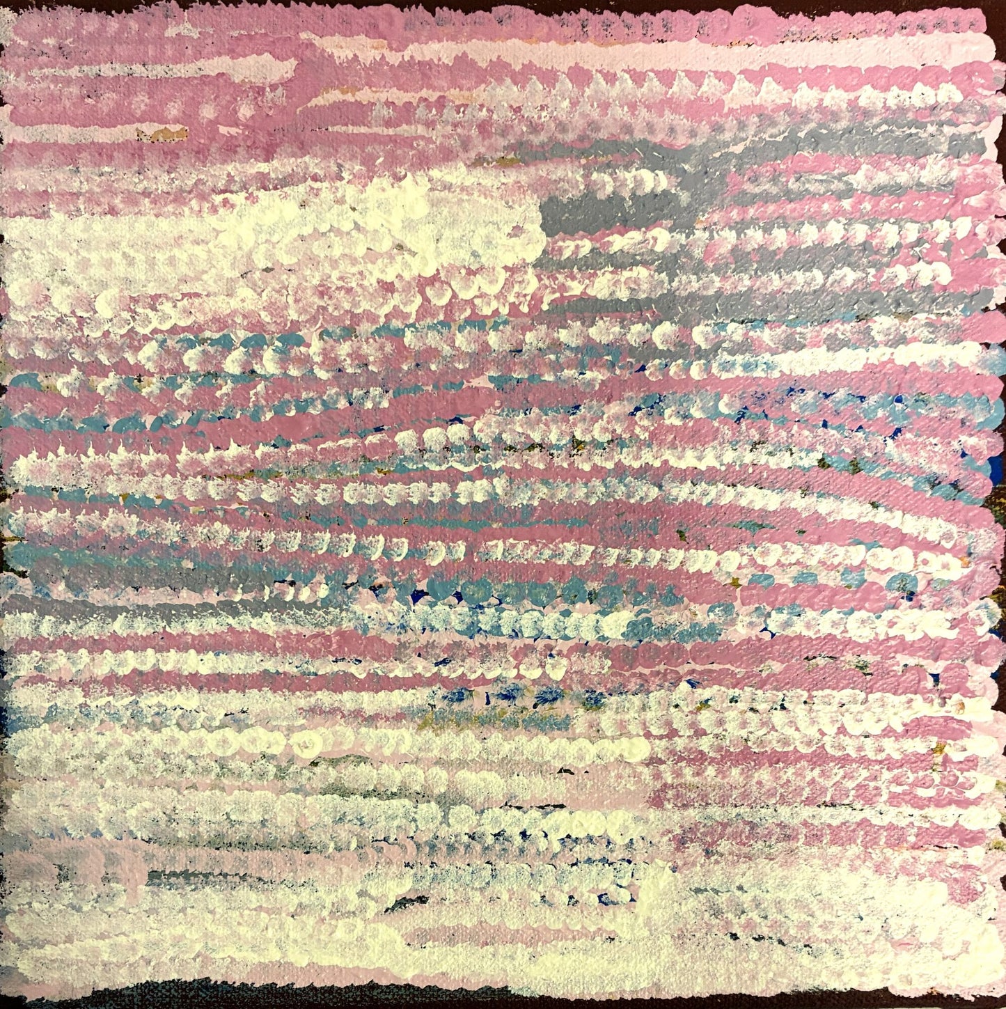 220-26 Mirage over the Saltpans. 20x20cm acrylic on canvas