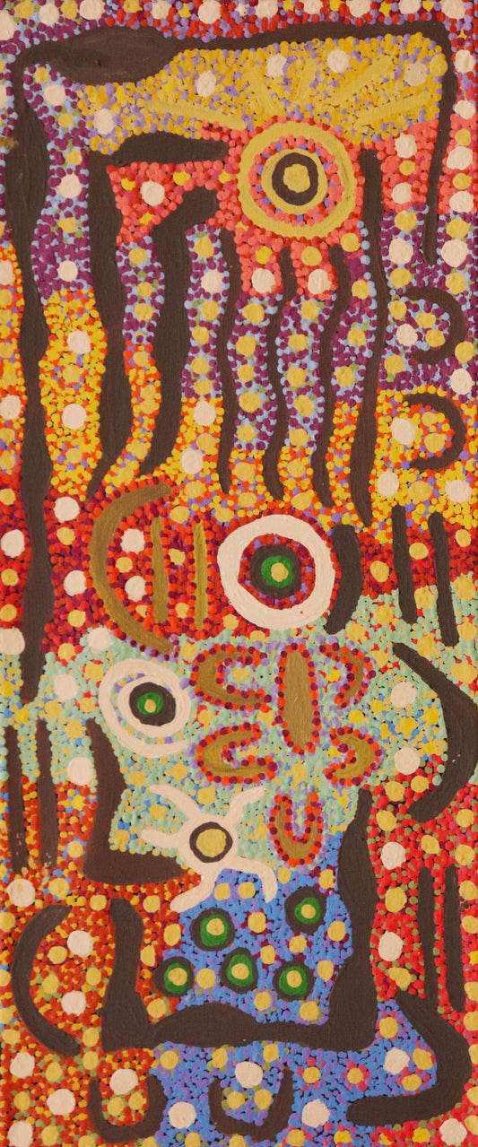 225-25 Bush Potatoes. 70 x 30 Acrylic on Canvas