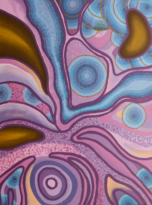 24-22 Rainy Season. 120x90cm Acrylic on canvas