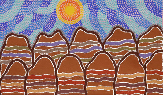 24-26 Purnululu (Bungle Bungles) Special Country. 50 x 30 Acrylic on Canvas