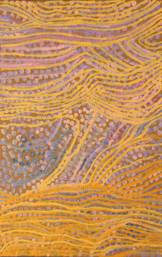 255-25 Spinifex and Wildflowers - Yagga Yagga. 70 x 45 Acrylic on Canvas