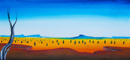 468-26 Wirrimanu - Balgo Hills. 76x36cm acrylic on canvas