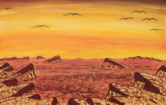 264-25 Walla Walla - Eagle Dreaming. 70 x 45 Acrylic on Canvas