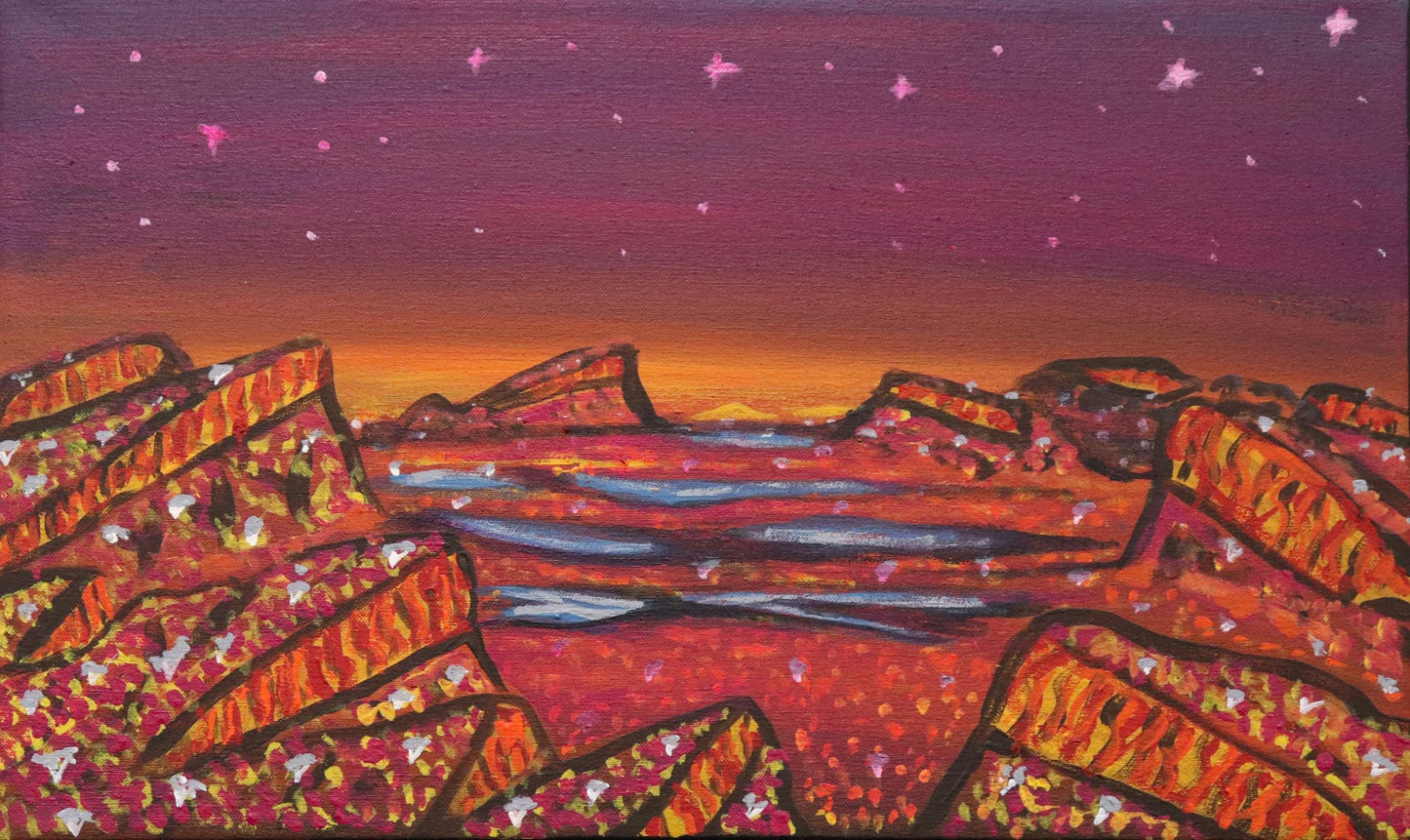 274-25 Wirrimanu - Balgo Hills. 50 x 30 Acrylic on Canvas