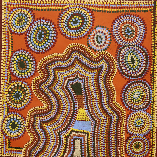 28-12 Wolf Creek Crater. 75 x 75cm: Acrylic on linen