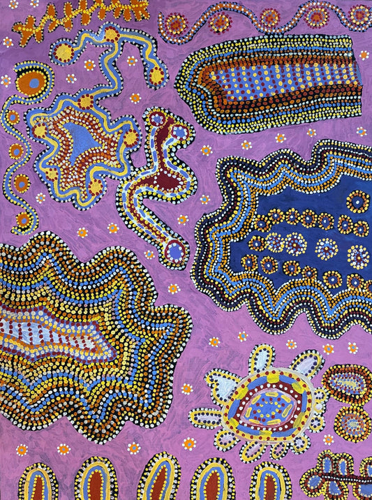 298-12 Gull Mulla. 120 x 90. Acrylic on linen