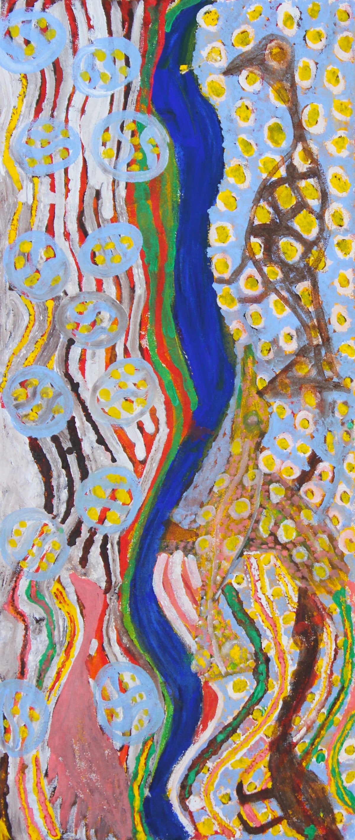 303-19 Sturt Creek 70 x 30 Acrylic on Canvas