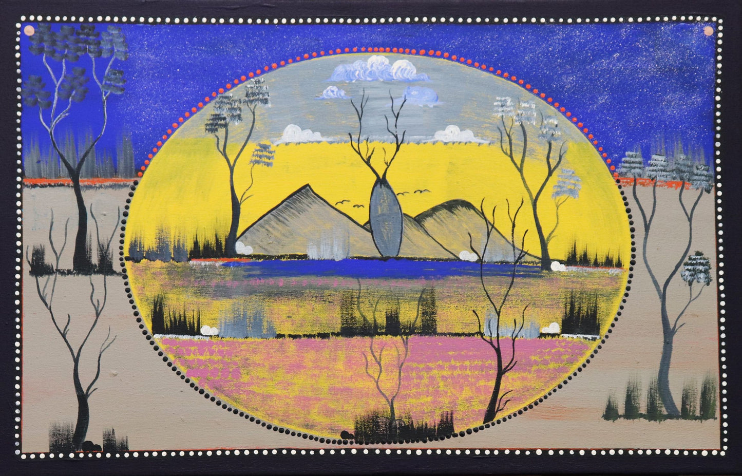 314-25 Louisa Downs Station - My Country. 70 x 45 Acrylic on Canvas