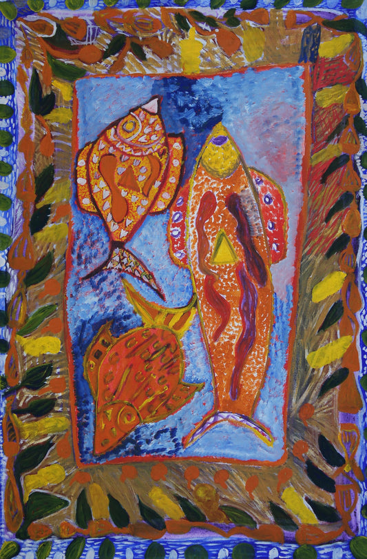 320-18 Walkabout at Fox River. 90 x 60 Acrylic on Canvas