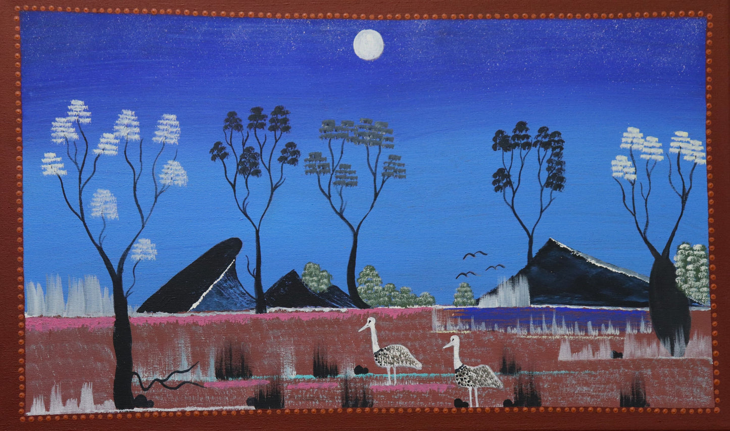 321-25 Louisa Downs Station - My Country. 75 x 45 Acrylic on Canvas