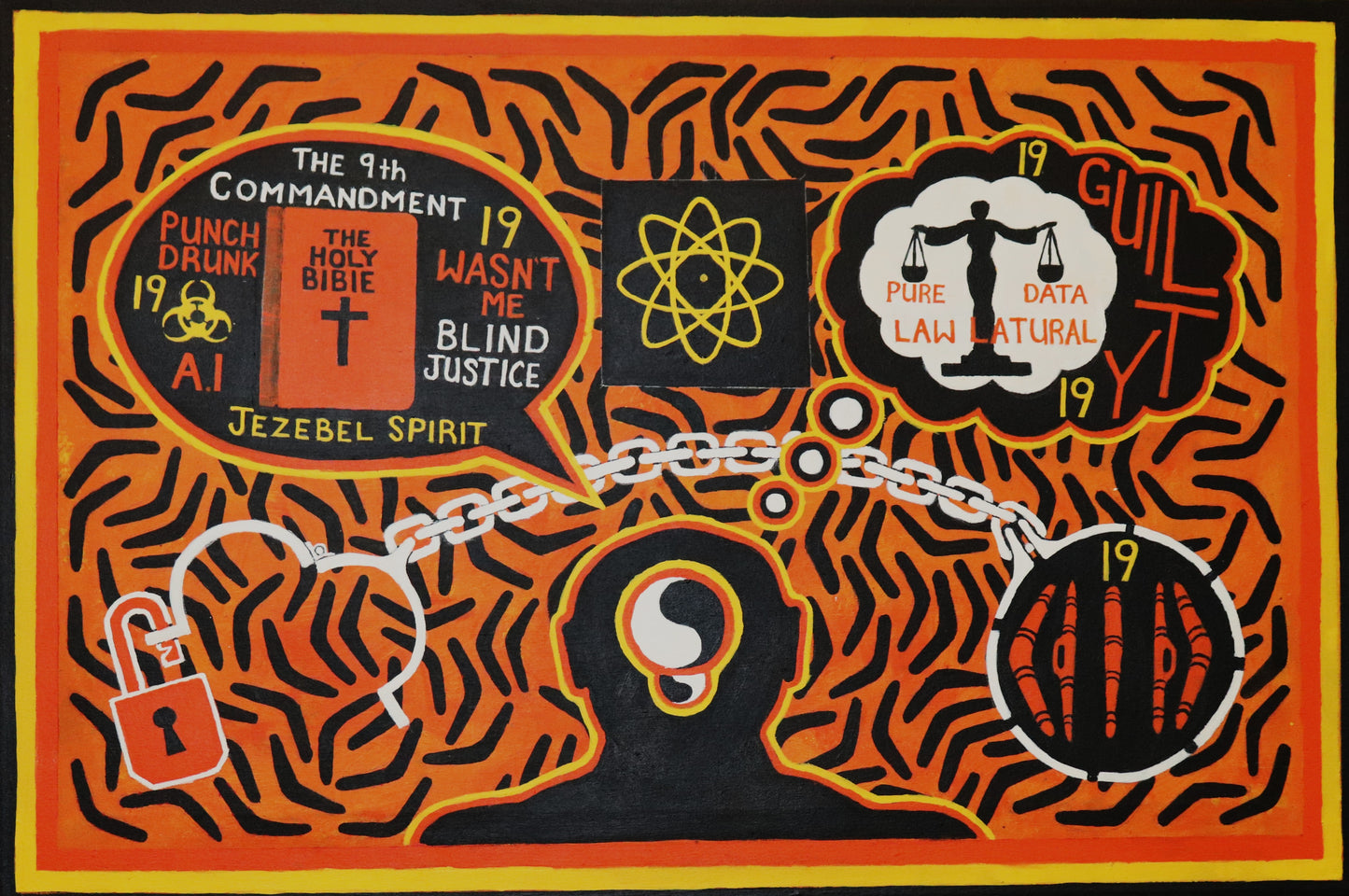 47-26 19 (Nineteen). 90 x 60 Acrylic on Canvas