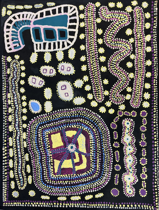471-12 Ruby Plains Country. 101 x 76cm: Acrylic on linen