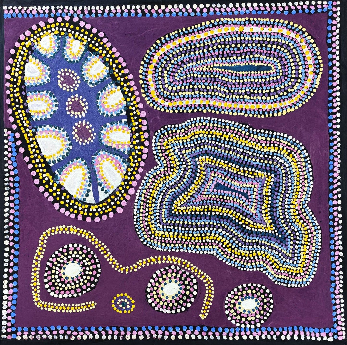 478-12 Hangman's Creek. 76x76cm acrylic on canvas
