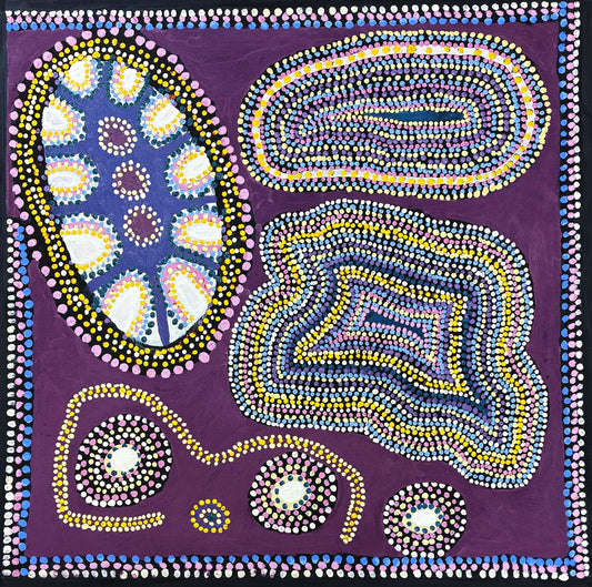 478-12 Hangman's Creek. 76x76cm acrylic on canvas
