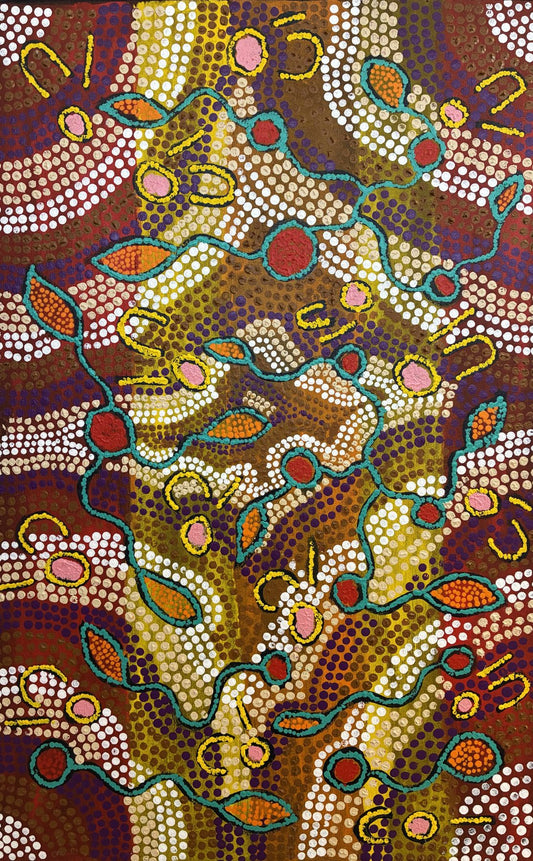 55-25 Bush Yam. 70 x 45 Acrylic on Canvas