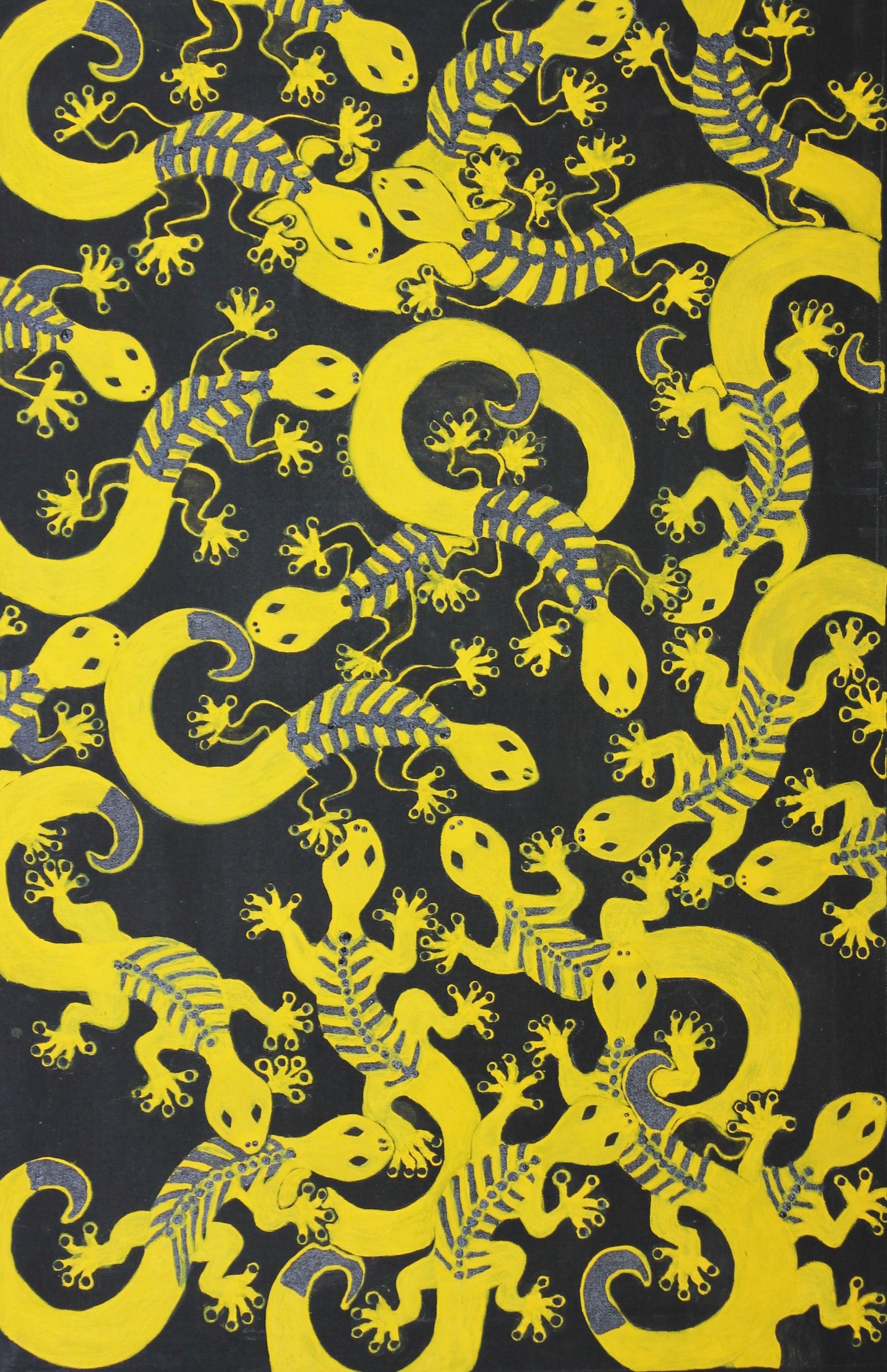 65-19 Gecko. 90x60cm acrylic on canvas