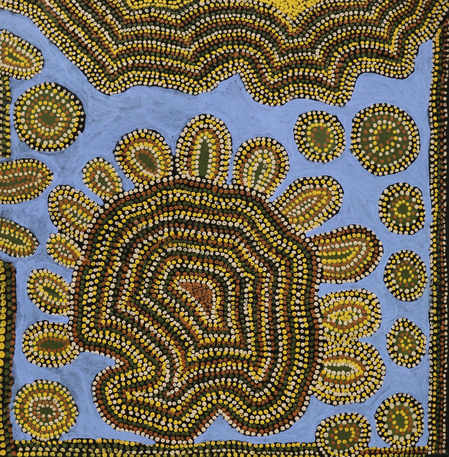 66-12 Wolf Creek Crater. 75 x 75cm: Acrylic on canvas