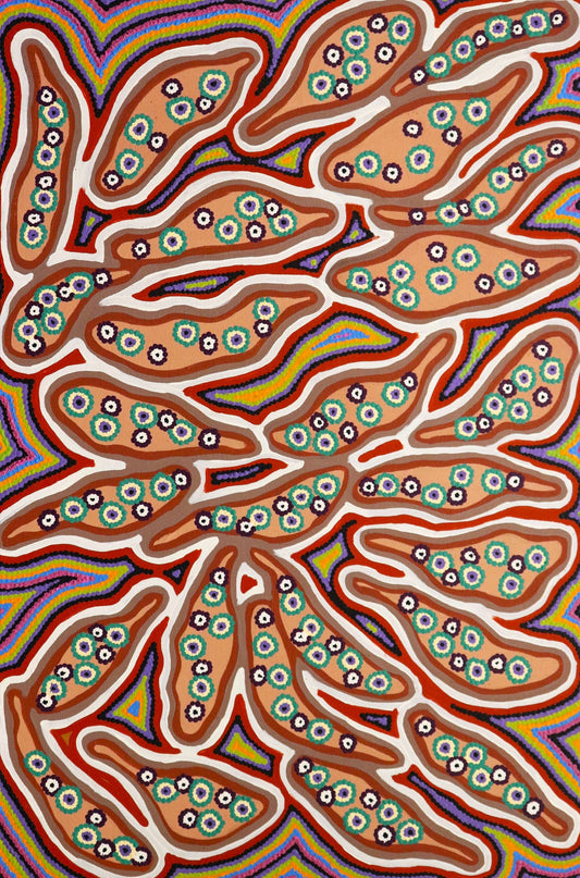 7-26 Bush Potatoes. 90 x 60 Acrylic on Canvas