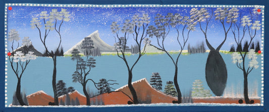 86-26 Louisa Downs Station - My country is always with me. 70 x 30 cm acrylic on canvas