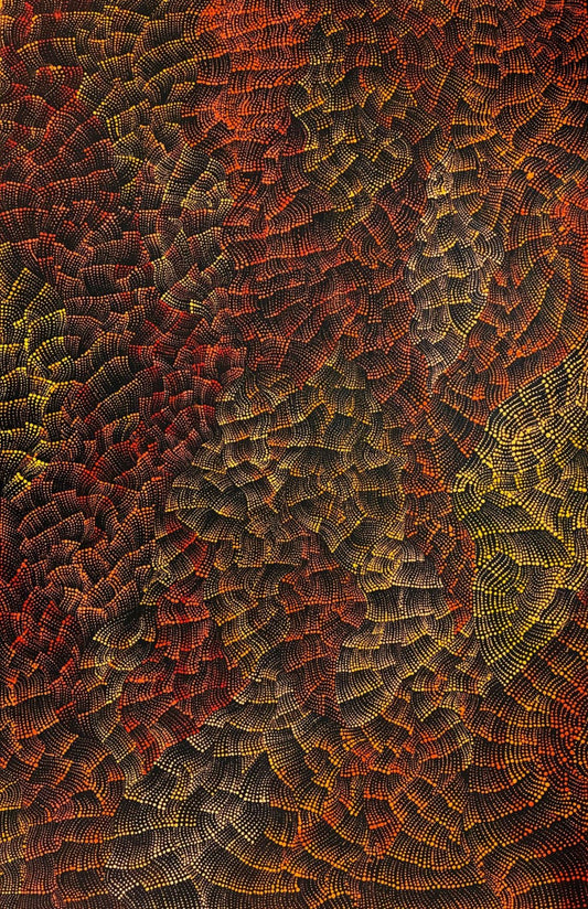 89-26 Sunset and Sunrise Reflections over the Kimberley's. 70 x 45 cm acrylic on canvas